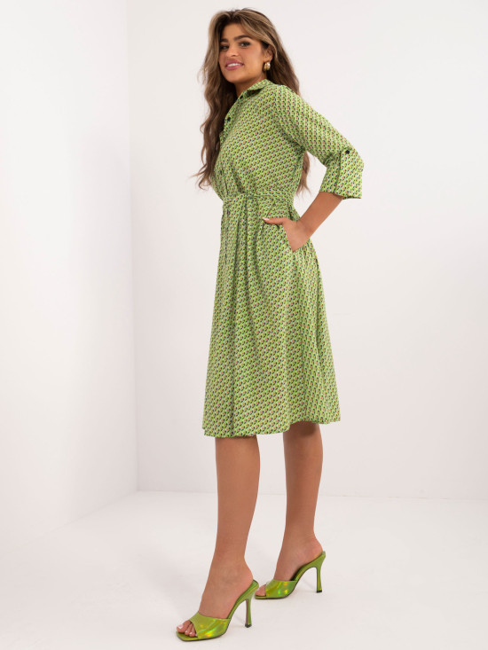 Stilvolles Midi-Kleid mit 3/4-Ärmeln