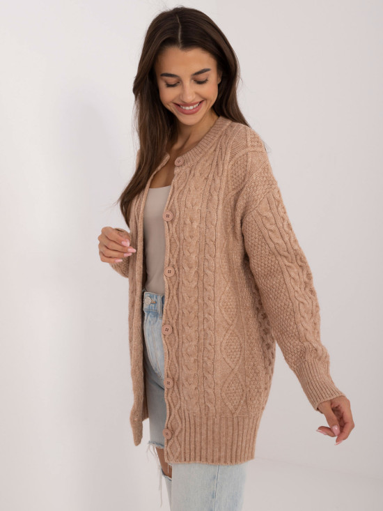 Bequemer Pullover in Camel-Farbe