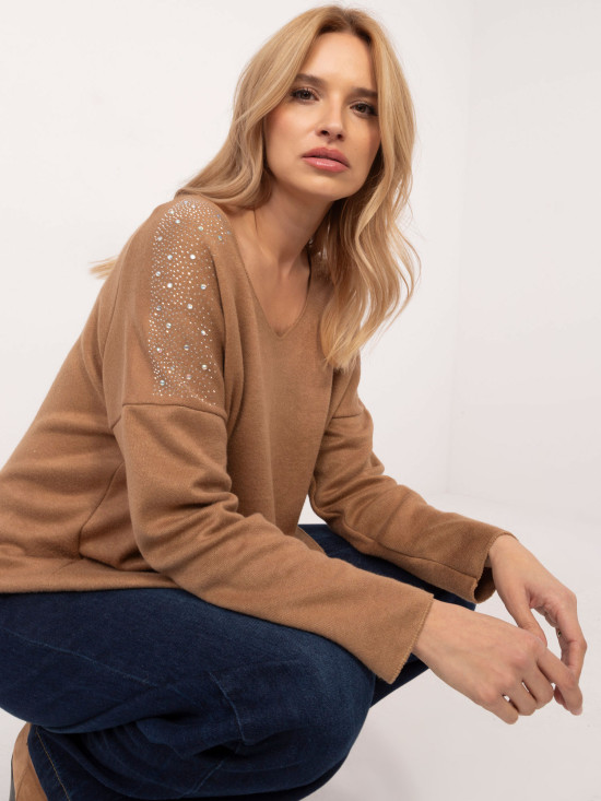 Eleganter Pullover mit Applikation