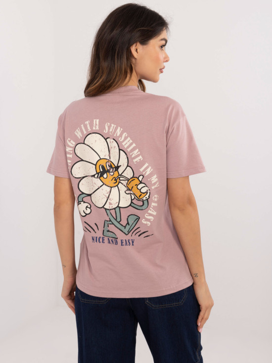 Stylische Bluse in Dunkelrosa