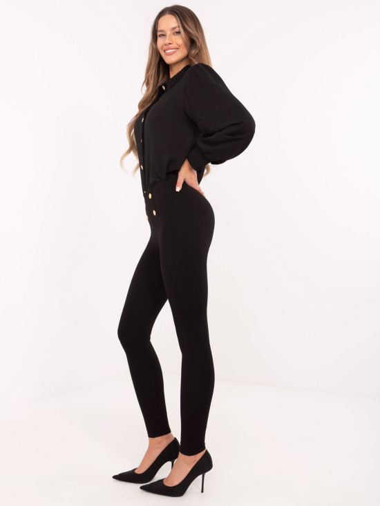 Elegante schwarze Leggings