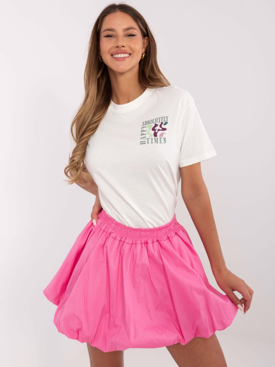 Weißes T-Shirt mit Aufdruck