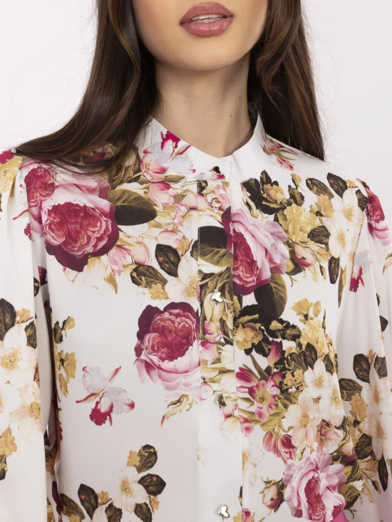 Elegante Bluse mit Blumenmuster