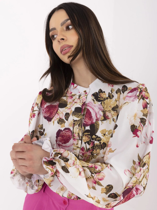 Elegante Bluse mit Blumenmuster