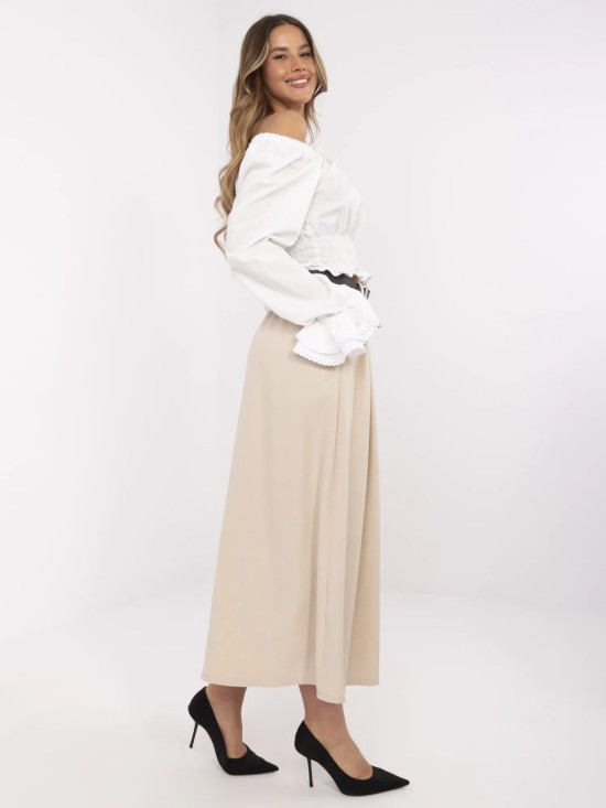 Eleganter Maxi-Rock in Beige