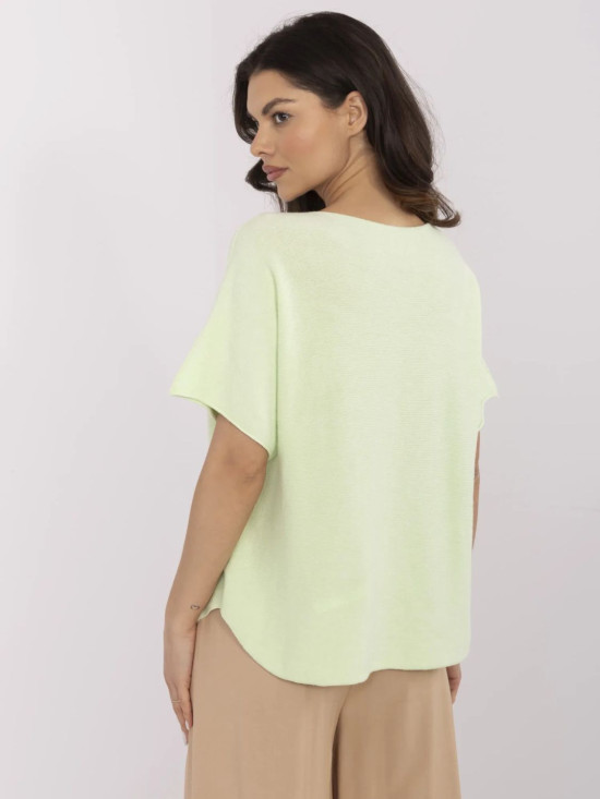 Wendepullover in Limettengrün