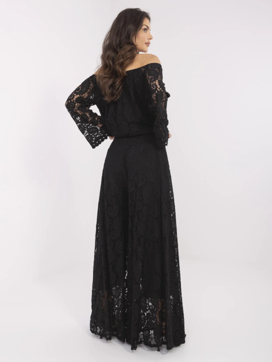 Elegante schwarze Palazzo-Hosen