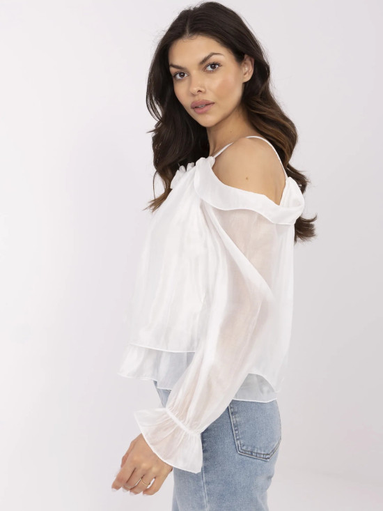 Elegante Bluse mit Volants