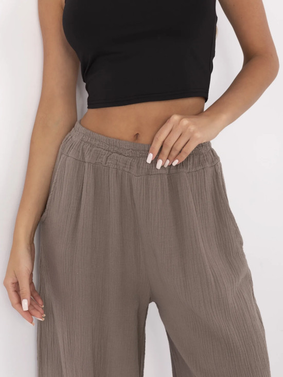 Braune Palazzo-Hosen