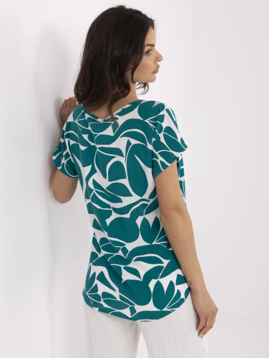 Stylische Bluse in Dunkelgrün