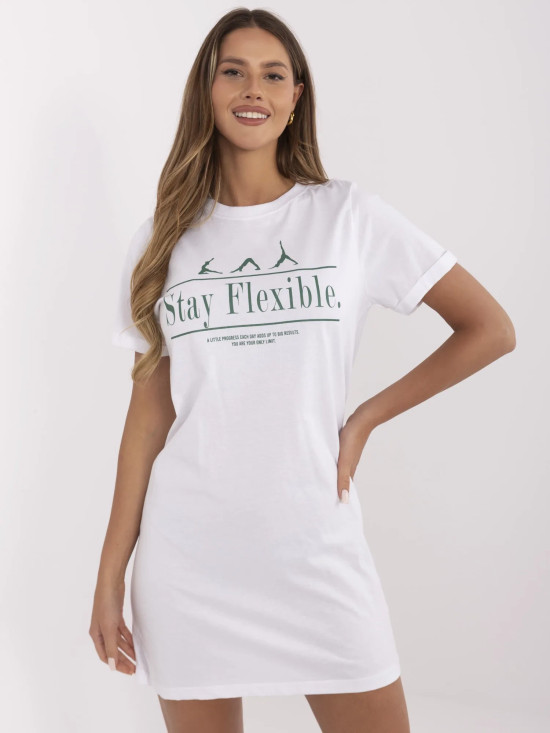 Weiße Bluse mit kurzen Ärmeln