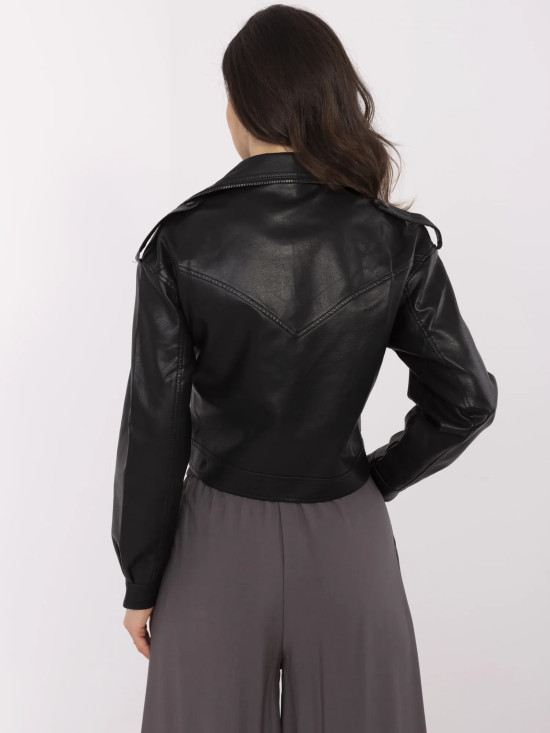 Stylische schwarze Übergangsjacke