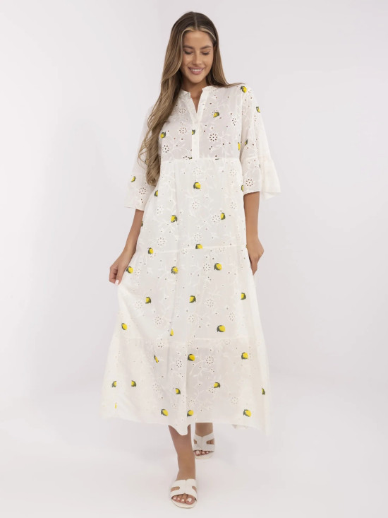 Oversize Maxi Kleid mit Stickerei