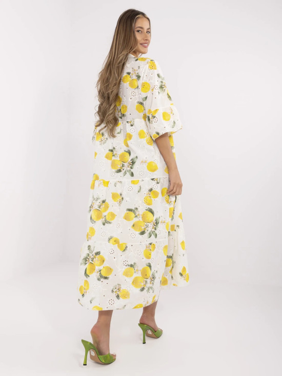 Oversize Maxi Kleid mit Stickerei