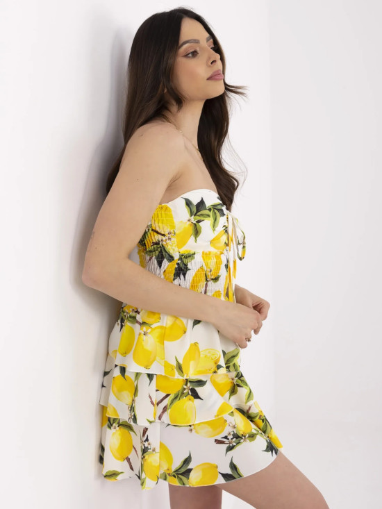 Ausgestellte Sommerkleid in Ecru