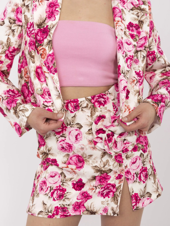 Eleganter Komplettanzug in Rosa