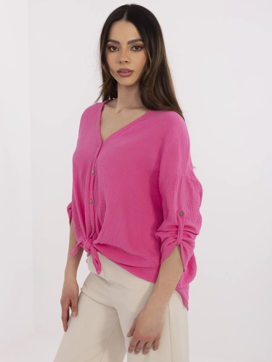 Fluoreszierende rosa Bluse