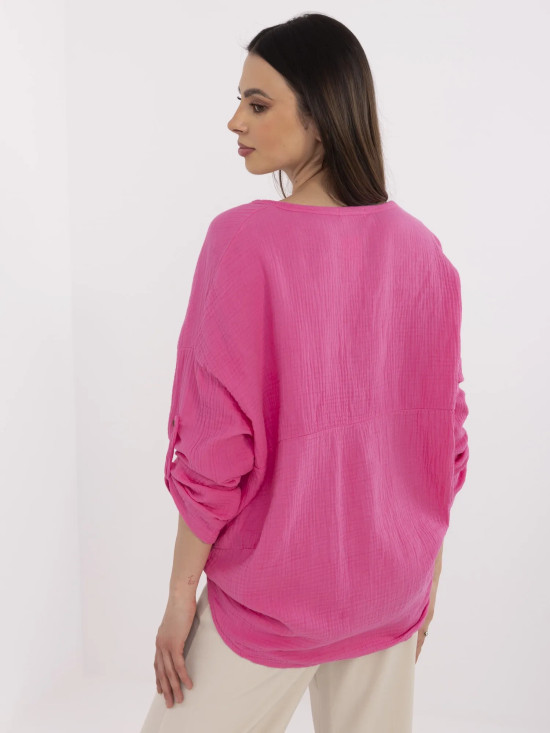 Fluoreszierende rosa Bluse