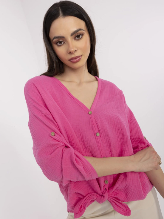 Fluoreszierende rosa Bluse