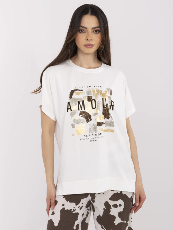 Elegante Bluse mit Applikation