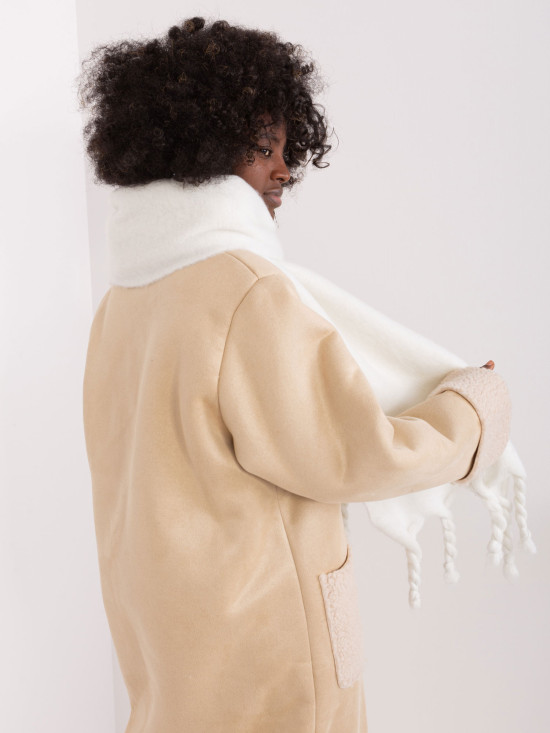 Weißer Polyester-Schal