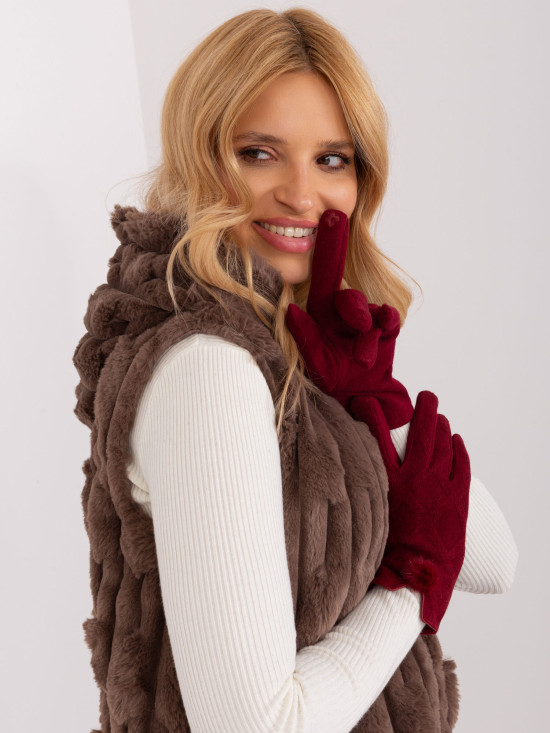 Stylische Handschuhe mit geometrischem Muster