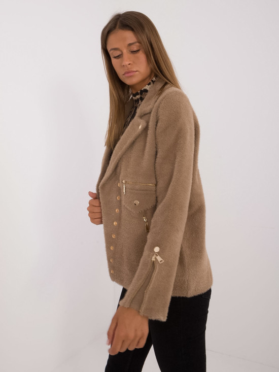 Beige Übergangsjacke