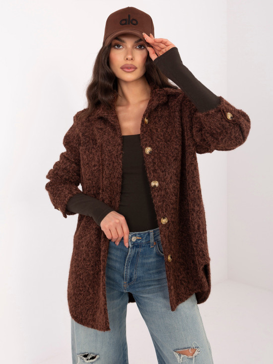 Damen Übergangsjacke in Dunkelbraun