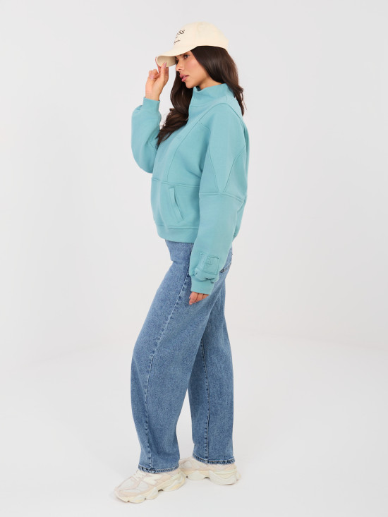 Damen-Balloon-Fit-Jeans mit hohem Bund, dunkelblau