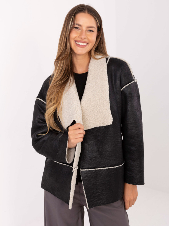 Stylische schwarze Übergangsjacke