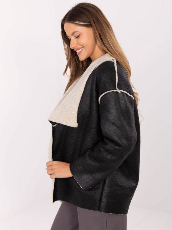 Stylische schwarze Übergangsjacke