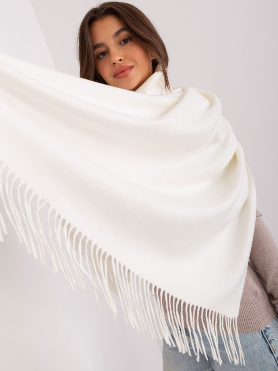 Ecru einfarbiger Damenschal