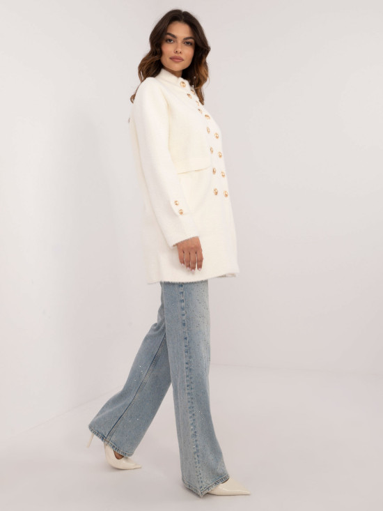 Eleganter ecru Mantel