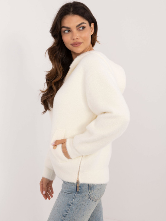 Elegante Winterjacke in Ecru