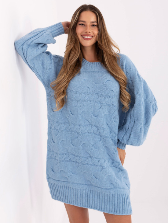 Oversize Pullover in hellblauer Farbe
