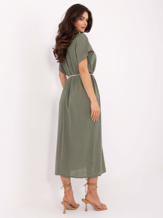 Oversize Midi-Kleid in Khaki