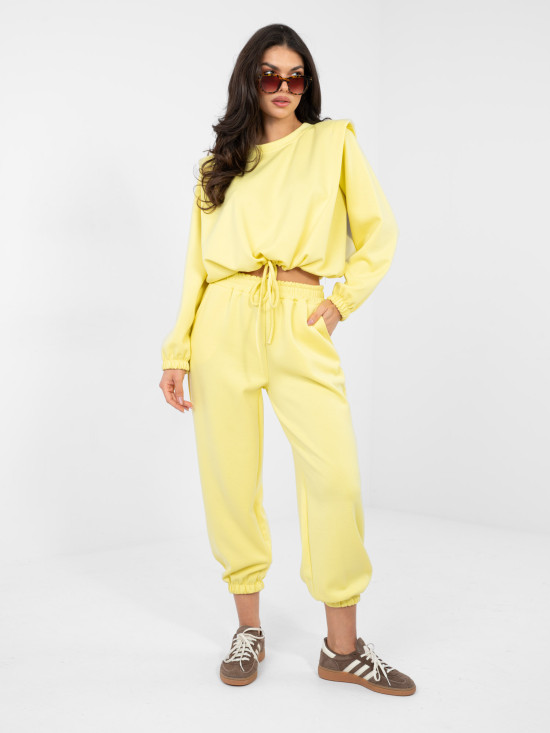 Damen-Set in Gelb mit Bindung und hohem Bund