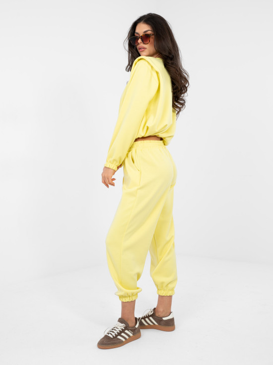 Damen-Set in Gelb mit Bindung und hohem Bund