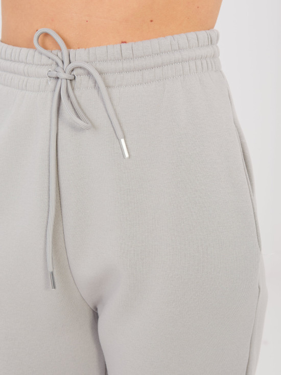 Damen Jogginghose mit Kordelzug, grau