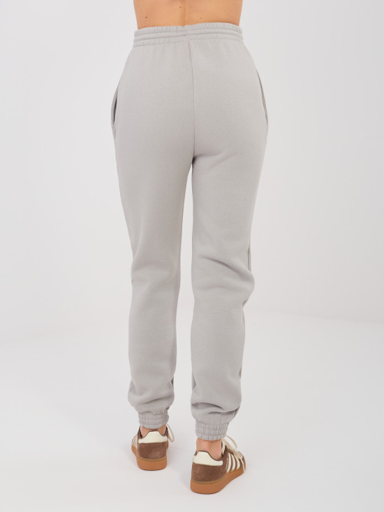 Damen Jogginghose mit Kordelzug, grau
