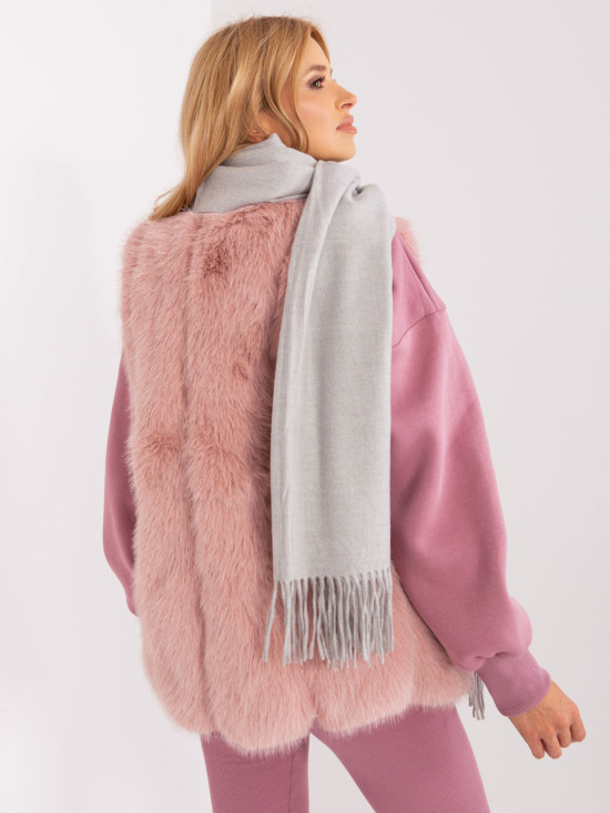 Grau Damen Schal aus Strick