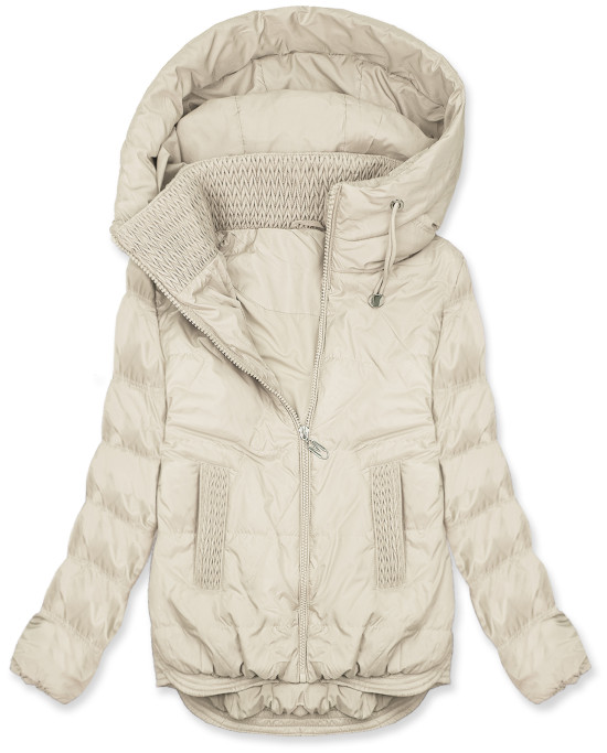 Gesteppte Damen-Frühlingsjacke Ecru