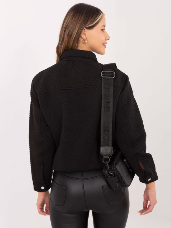 Stylische schwarze Übergangsjacke