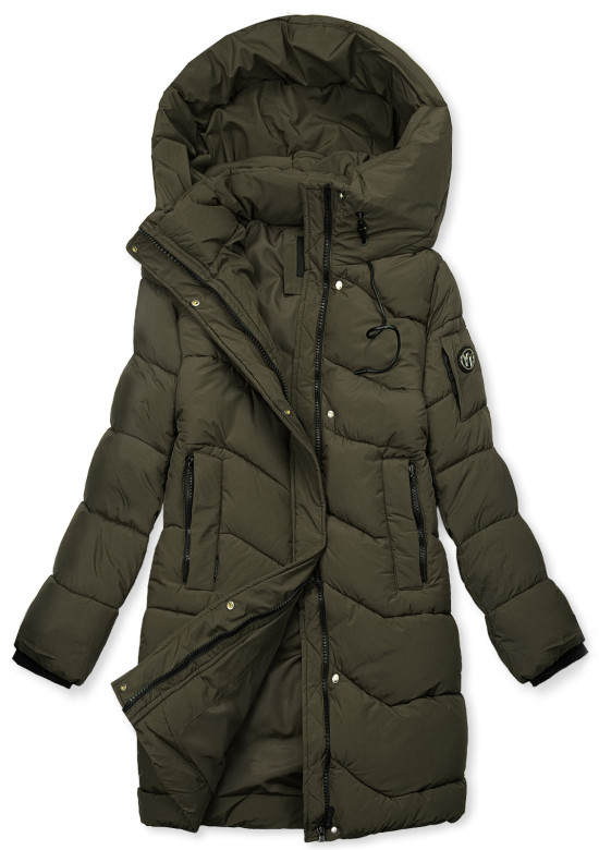 Winterjacke mit Kapuze EVEREST Khaki