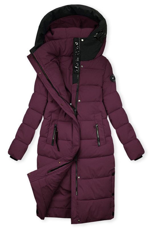 Pflaumenlila Damen-Winterjacke mit Kapuze STORM
