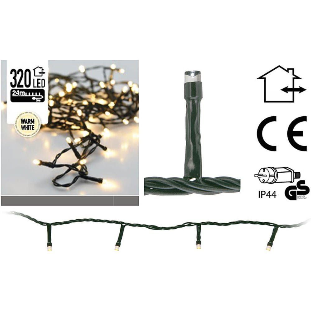 Weihnachtsbaumbeleuchtung – 320 warmweiße LEDs