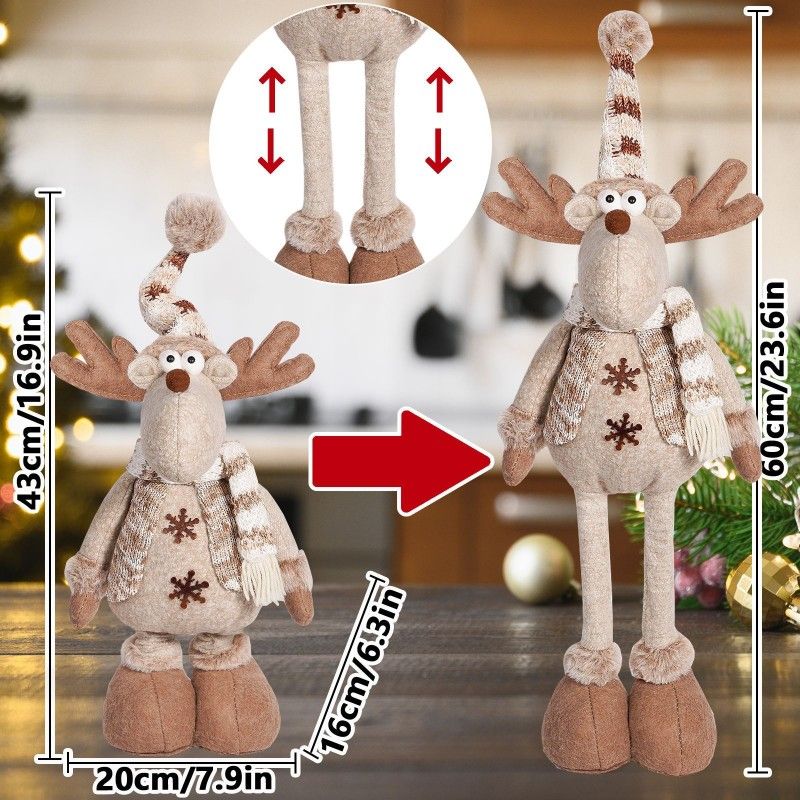 Weihnachtsplüschfigur RENTIER 60 cm