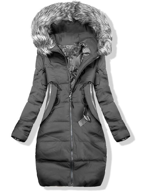 Winterjacke grau