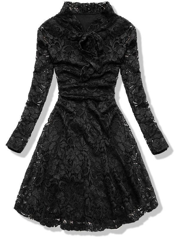 Spitzenkleid schwarz