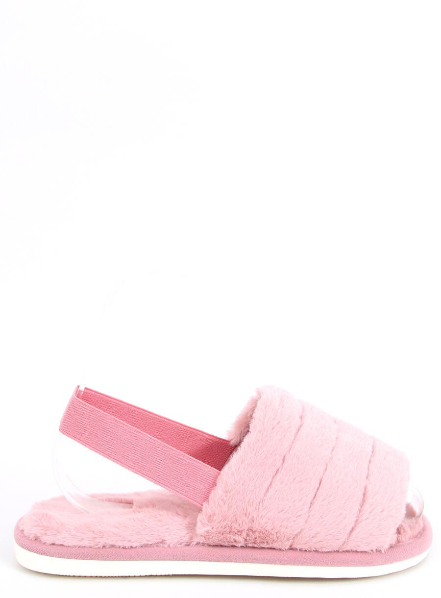 Damenhausschuhe mit Gummi Rosa